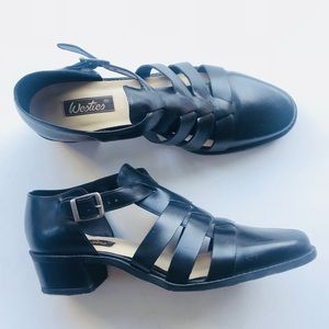 Westies Leather Heeled Sandals 90’s Style